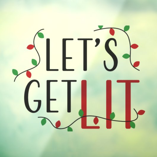 Lass erhält Lit Fensteraufkleber (Blatt 3)