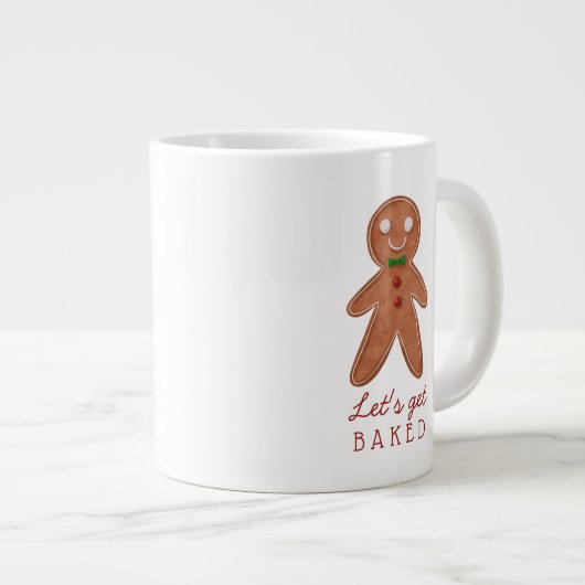 Lass erhalten gebackenes Lebkuchengebäck Weihnacht Jumbo-Tasse (Vorderseite Rechts)