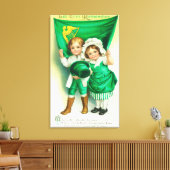 Lass Erin Remember Couple mit einer Flagge Leinwanddruck (Insitu (Wohnzimmer))