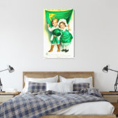 Lass Erin Remember Couple mit einer Flagge Leinwanddruck (Insitu (Schlafzimmer))