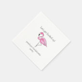 Lass erledigen Flamingo Bachelorette Serviette (Ecke)