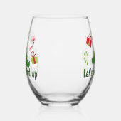 Lass erledigt humorvolle Weihnachten Weinglas Ohne Stiel