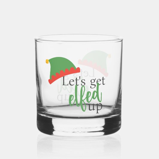 Lass erledigt humorvolle Weihnachten Whiskyglas (Vorderseite)
