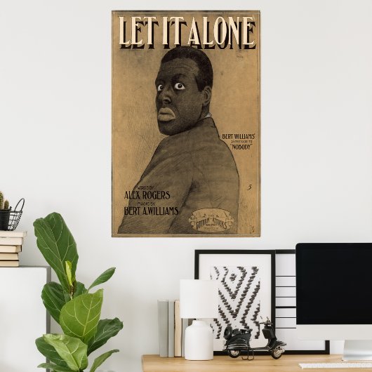 Lass es alleine poster (Heimbüro)