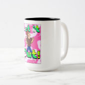 "Lass es aus!" Tasse (VorderseiteRechts)