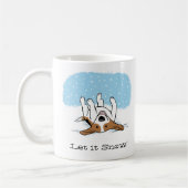 Lass es Beagle schneien | Niedlicher Urlaub für Hu Kaffeetasse (Links)