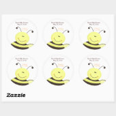 Lass es Bee Bumble Bee Baby Shower Fevor Sticker (Blatt)