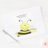 Lass es Bee Bumble Bee SQUARE Bevorzugung Sticker (Umschlag)