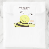 Lass es Bee Bumble Bee SQUARE Bevorzugung Sticker (Tasche)
