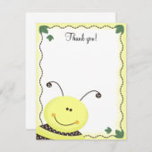 Lass es Bee Bumble Bees 4x5 Flat Vielen Dank für I Mitteilungskarte (Vorne/Hinten)