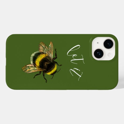 Lass es Bee, Hummel Case-Mate iPhone Hülle (Rückseite (Horizontal))