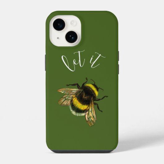 Lass es Bee, Hummel iPhone Hülle (Rückseite)
