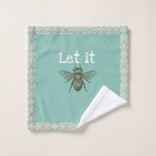 Lass es "BEE" Waschtuch Waschlappen