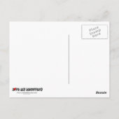 Lass es beginnt mit mir Sprichwort Blume Schmetter Postkarte (Rückseite)