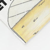 Lass es Brie (Be) Funny Feinschmecker Brie Cheese Fleecedecke (Ecke)