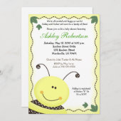 Lass es Bumblebee Baby Dusche Einladung (Vorne/Hinten)