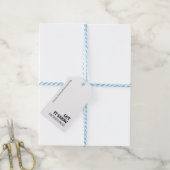 Lass es DACKELN schneit! Personalisierte Weihnacht Geschenkanhänger (Mit Garn)