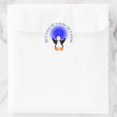 Lass es den Sticker für den Pinguin sinken (Tasche)