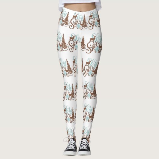 Lass es die Leggings der Frauen schnee. (Vorderseite)