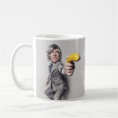 Lass es fallen oder der Donut bekommt es Kaffeetasse (Links)