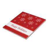 Lass es Feiertagskleidung ersticken, rot. Fliese (Seite)