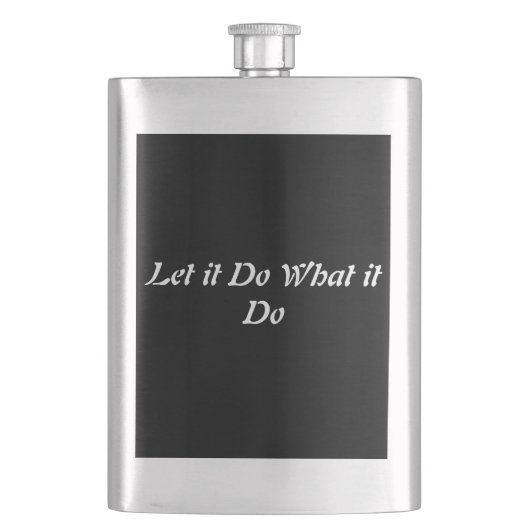 "Lass es" Flask Flachmann (Vorderseite)