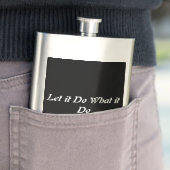 "Lass es" Flask Flachmann (Beispiel)