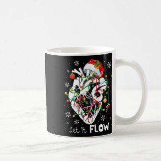 Lass es fließend Xmas Anatomie Santa Herz Teil Car Kaffeetasse