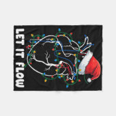 Lass es fließt Anatomie Herzkrankheit Weihnachtsma Fleecedecke (Vorderseite (Horizontal))