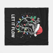 Lass es fließt Anatomie Herzkrankheit Weihnachtsma Fleecedecke (Vorderseite (Horizontal))