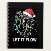 Lass es fließt Anatomie Herzkrankheit Weihnachtsma Planer (Vorderseite)