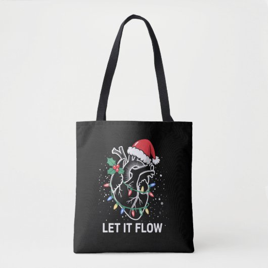Lass es fließt Anatomie Herzkrankheit Weihnachtsma Tasche (Vorderseite)