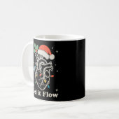 Lass es fließt Herz Herzschmerzen Weihnachten Weih Kaffeetasse (Vorderseite Links)