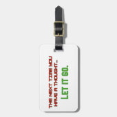 Lass es geht gepäckanhänger (Vorderseite vertikal)