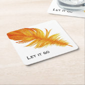 Lass es geht rechteckiger pappuntersetzer (angewinkelt)