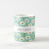 Lass es geschehen - Aquarell-Gänseblümchen Kaffeetasse (Mittel)
