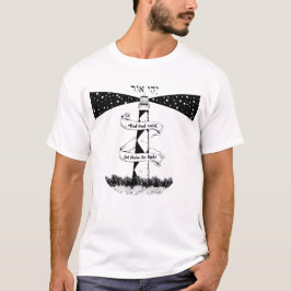 LASS ES GIBT LICHT Leuchtturm schwarz-weiß T-Shirt