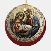 Lass Es gibt Peace Nativity Weihnachtsschmuck (Vorne)