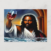 Lass Es gibt Wein Christlich Art Postkarte (Vorderseite)