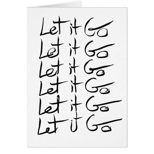 Lass es GO! Motivierend Kalligraphie (Vorne)