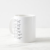Lass es GO! Motivierend Kalligraphie Kaffeetasse (Vorderseite Links)
