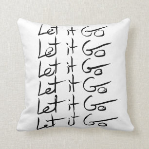 Lass es GO! Motivierend Kalligraphie Kissen