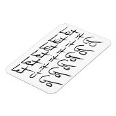 Lass es GO! Motivierend Kalligraphie Magnet (Linke Seite)