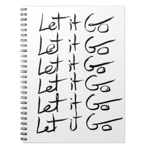Lass es GO! Motivierend Kalligraphie Notizblock