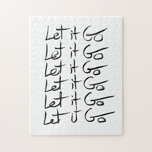 Lass es GO! Motivierend Kalligraphie Puzzle (Vertikal)