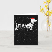 Lass es heulen Schnee Lustiger Spruch Winter Dachs Karte (Gelbe Blume)