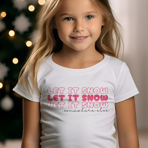 Lass es irgendwo anders pink sonnen Weihnachten T-Shirt