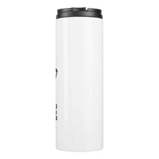 Lass es irgendwo anders schneegehen thermosbecher (Rückseite)