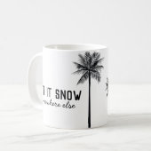 Lass es irgendwo anders schneien Tasse (Vorderseite Links)