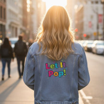 Lass es knallen! Denim-Jacke